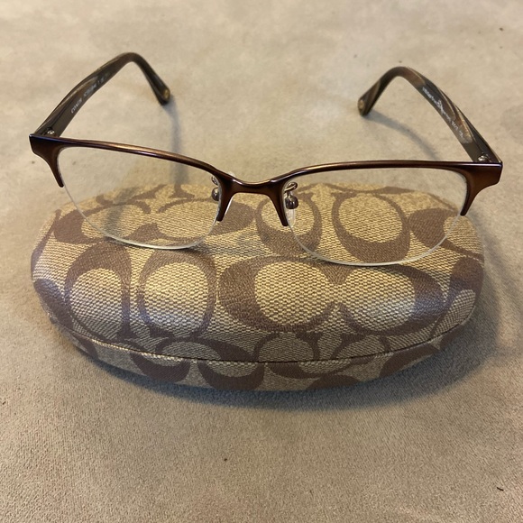 Authentic Coach brown frame glasses